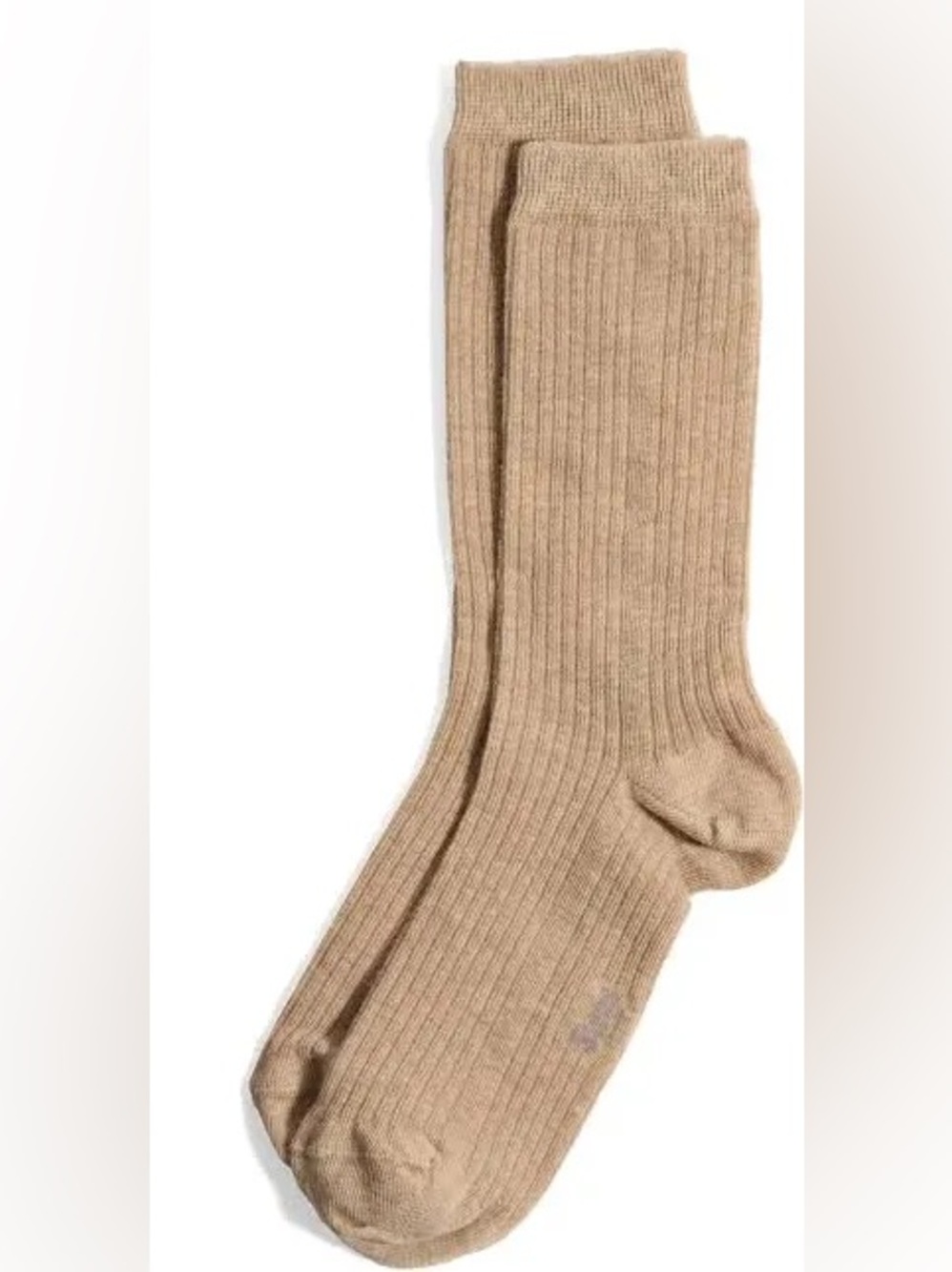 Stems Cotton & Cashmere Blend Crew Socks Color Beige One Size NWT Made in Italy